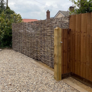 Wood statement fencing