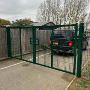 Commercial entrance fencing